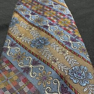 Bracers Tie Floral Geometric Paisley Print Spring Daisies Woven Summer Colorful
